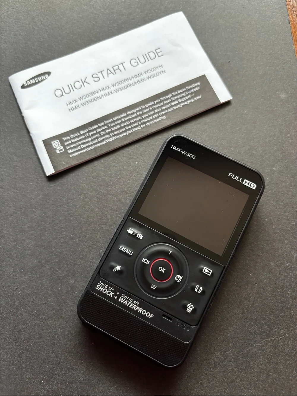 Samsung HMX-W300 Waterproof Full HD Pocket Camcorder | Open Box